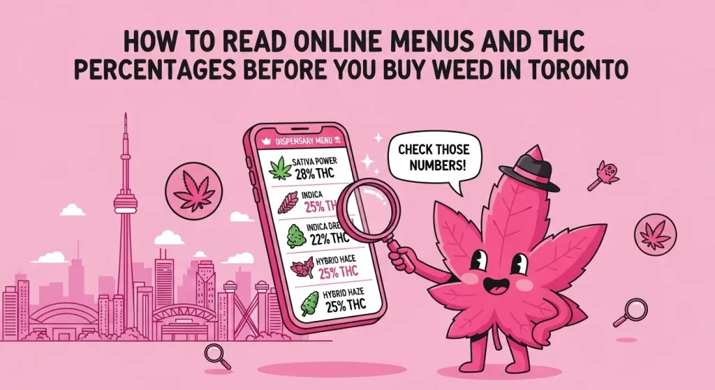How to Read Online Menus and THC Percentages Before You Buy Weed in Toronto