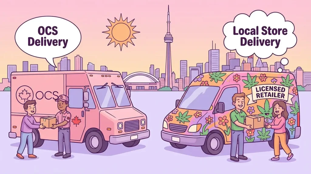 OCS vs Licensed Retailer Delivery in Toronto: What’s the Difference?