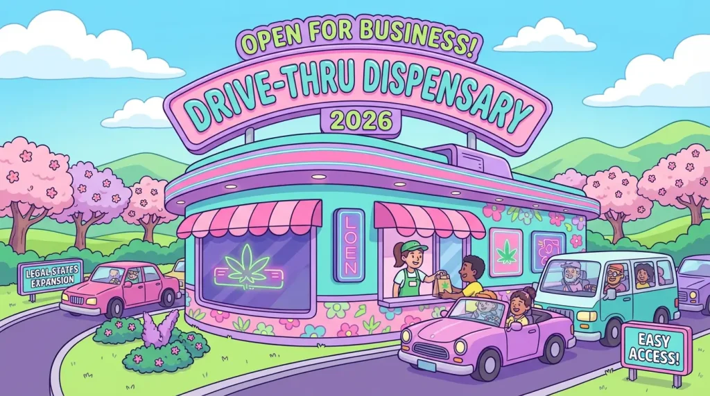 Drive-Through Dispensaries Expanding Across Legal States in 2026