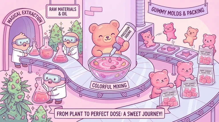 How Cannabis Gummies Are Manufactured: From Extraction to Precisely Dosed Final Product